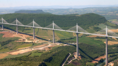 Photo of The World Tallest Bridge – Millau in France.