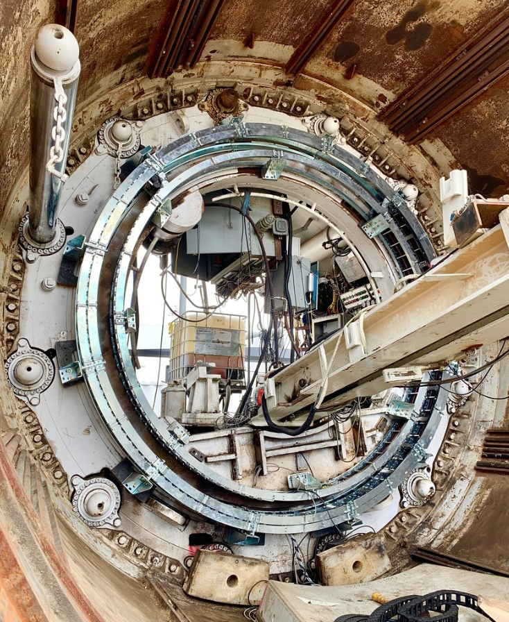 The Working End of a Tunnel Boring Machine