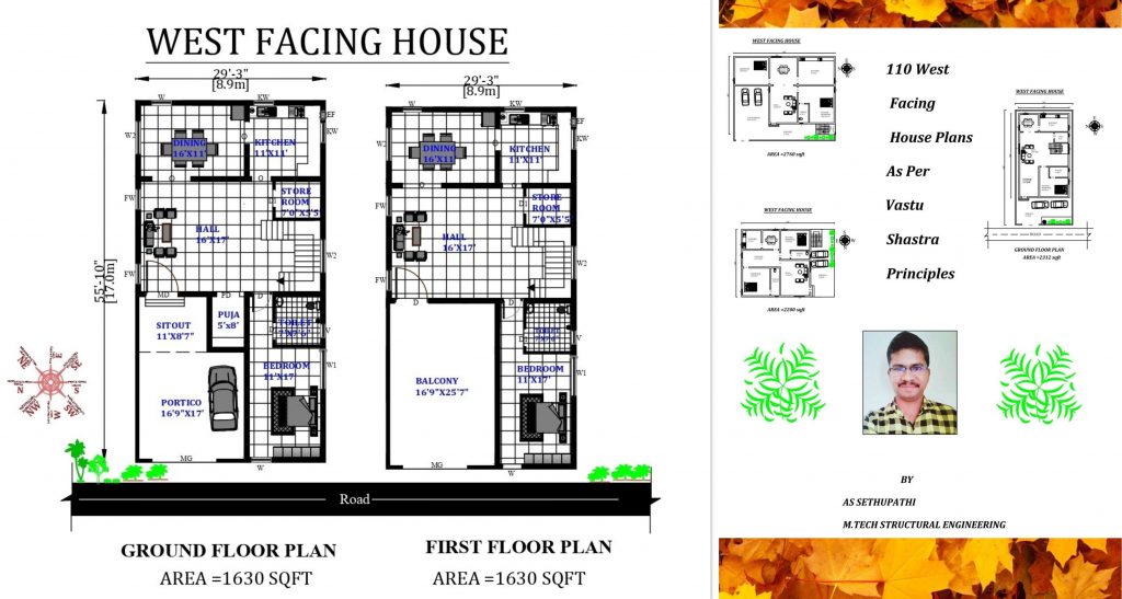 West Facing House Plans 