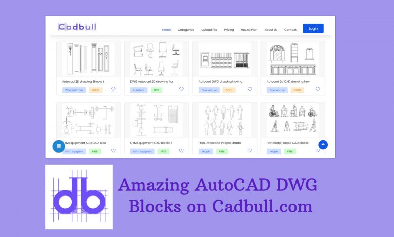 Amazing AutoCAD DWG Blocks on Cadbull.com