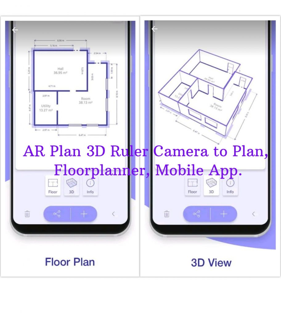 AR Plan 3D Ruler - Camera to Plan, Floorplanner Mobile App.