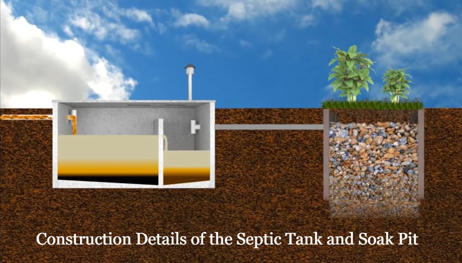 Construction Details of the Septic Tank and Soak Pit